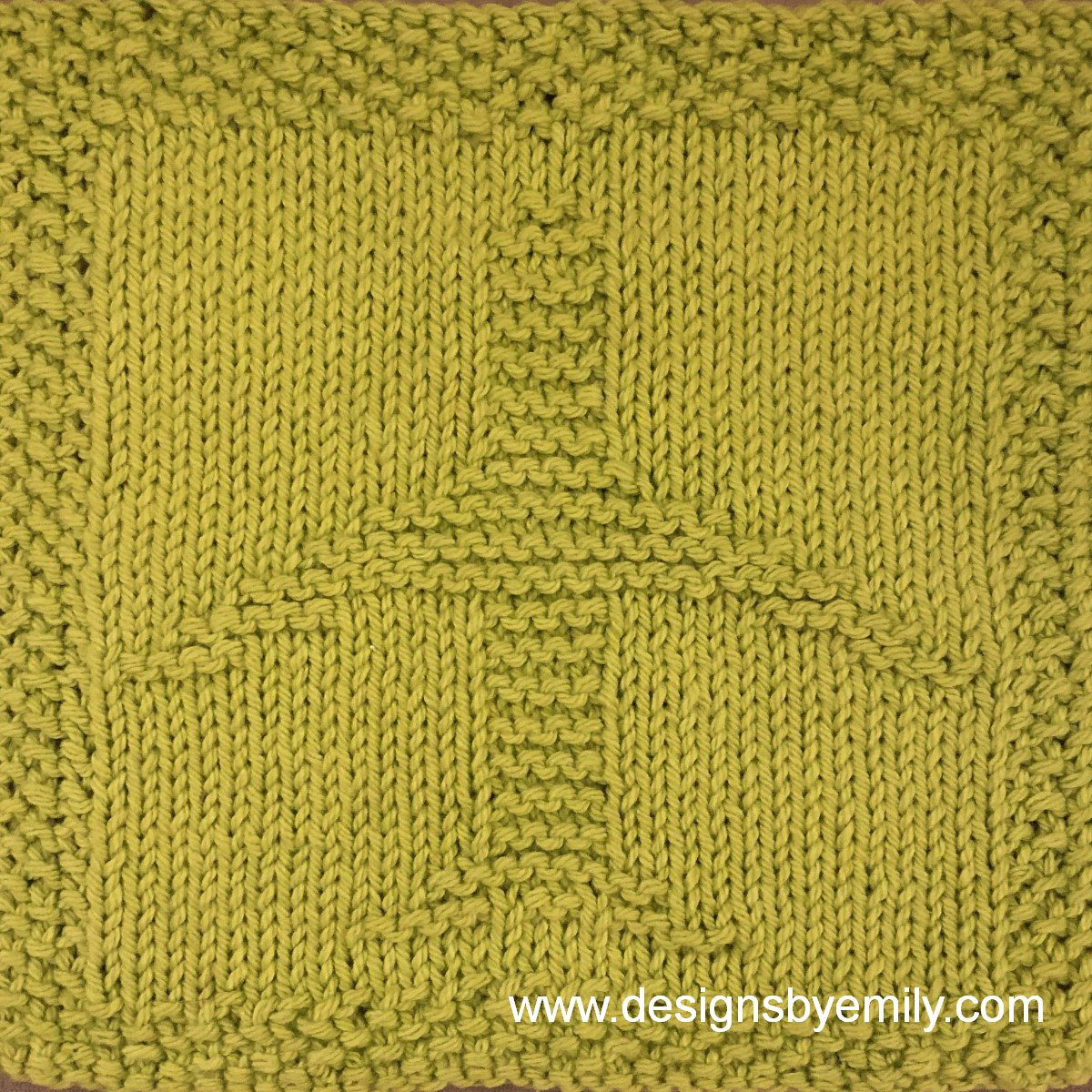 Airplane Knit Dishcloth Pattern