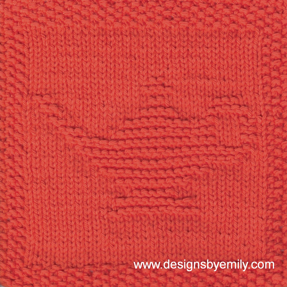 Aladdin's Lamp Knit Dishcloth Pattern
